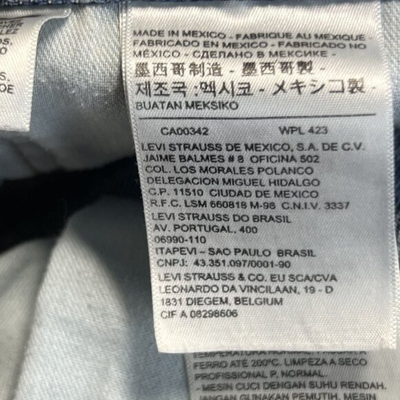 Mens Levis 505 Straight Leg Jeans W40 L29 Blue Denim - Picture 10 of 15